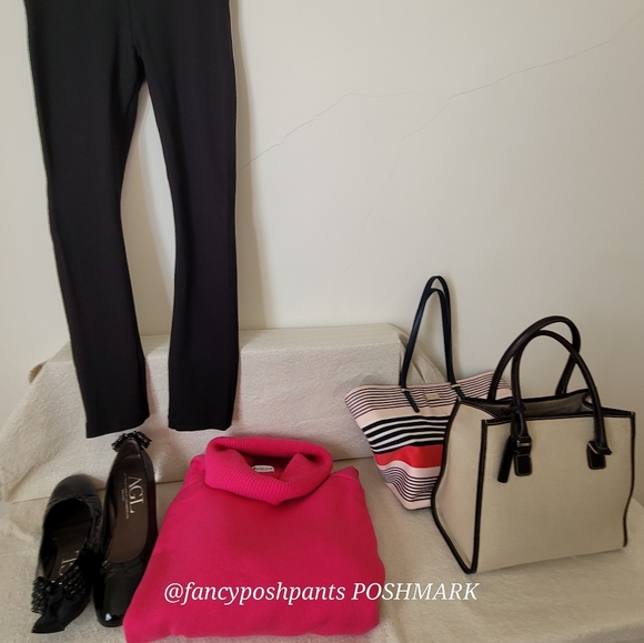 ATHLETA cashmere blend turtleneck cowl sweater fuschia pink rare limited edition - Picture 13 of 17